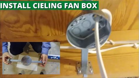 ceiling fan ready junction box installation|ceiling fan box replacement.